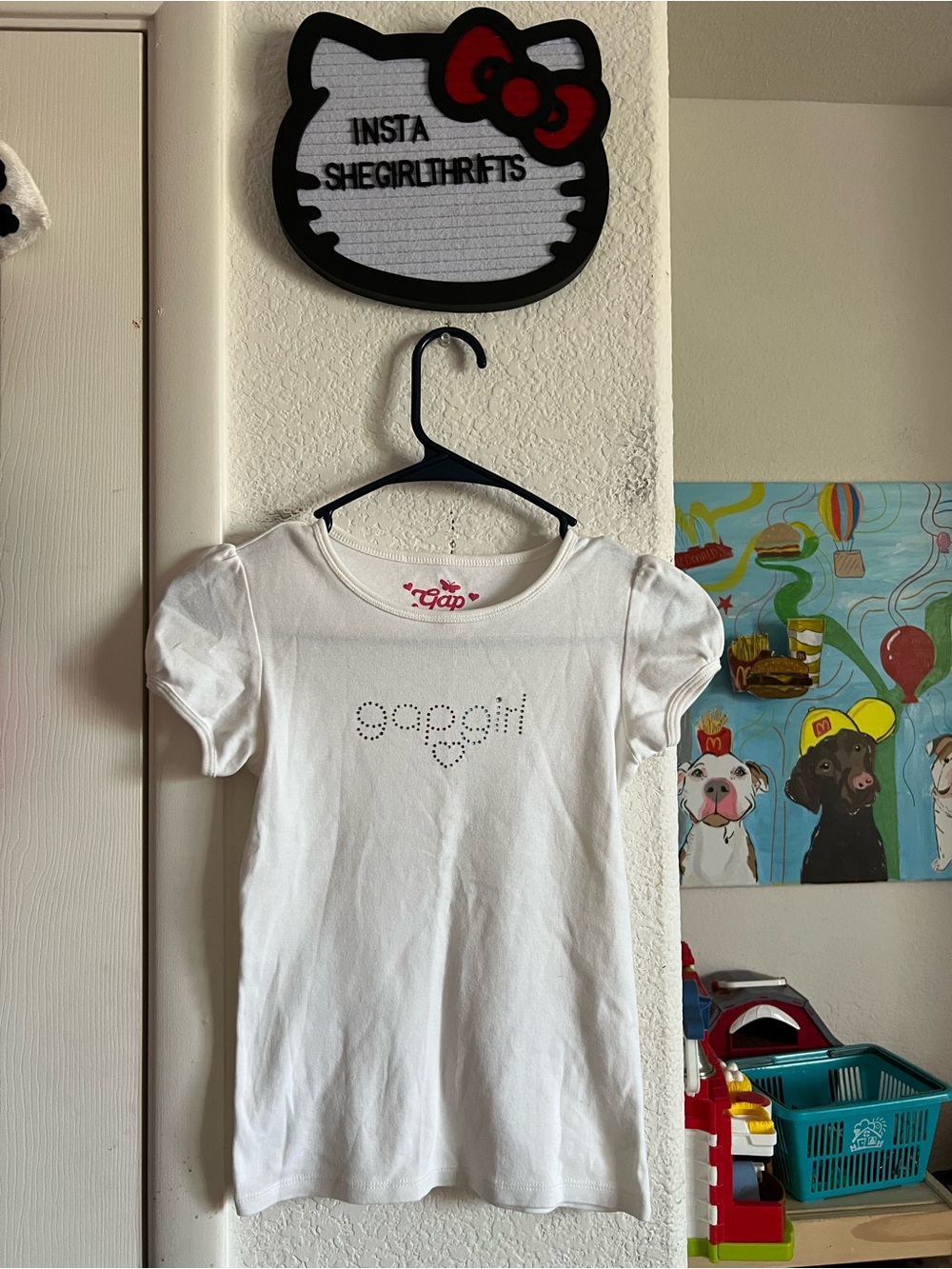 Y2K rhinestone graphic tee